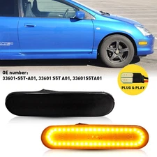 Fit 2002-05 Civic LED Side Honda Marker Front Bumper Lights 33601-S5T-A01 Lamp