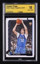 2025 Topps Flagship: #201 Cooper Flagg MBA 10 GEM MINT