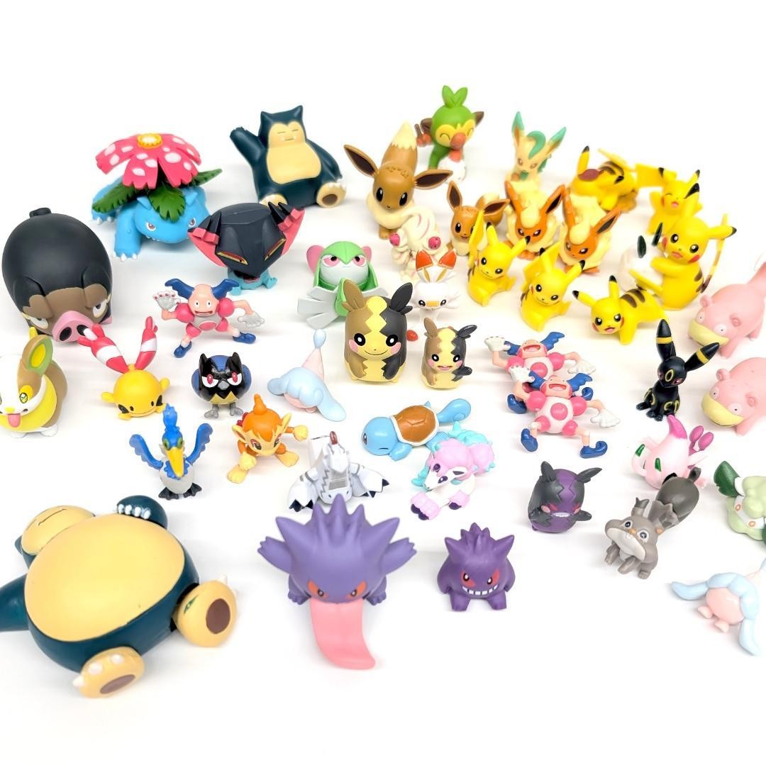 Pokemon Mini Figure lot set 40 Moncolle Pikachu Eevee