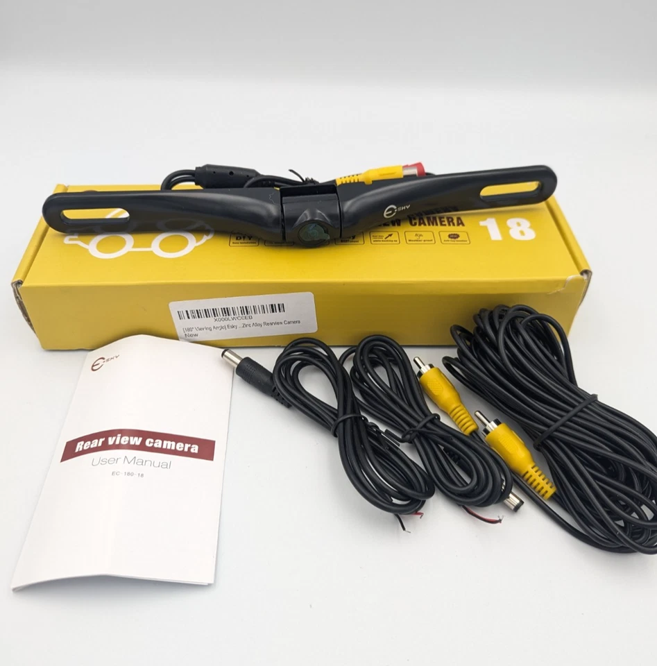 Автомобильная камера заднего вида E-sky 170 градусов номерной знак резервная камера и 4,3-дюймовое ЖК-зеркало - Изображение 4 из 4