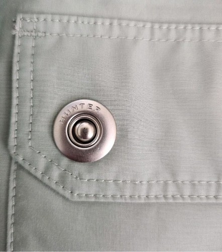 NWT HUNTER BOOTS “Garden Jacket” Waterproof Raincoat Size L Sea Spray Green $375 - Picture 11 of 11