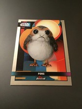2025 Topps Finest Chrome Star Wars: The Last Jedi Base Card #F-75 Porg