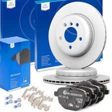 ATE Bremsenset Hinten Bremsscheiben und Beläge für BMW 5 Touring (F11) 330,0mm