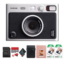 Fujifilm INSTAX Mini EVO Hybrid Camera Black, Pack of 2 INSTAX MINI INSTANT FILM