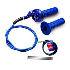 7/8 22mm Twist Throttle Accelerator Handle Grips for Pit Bike Mini Bike Blue