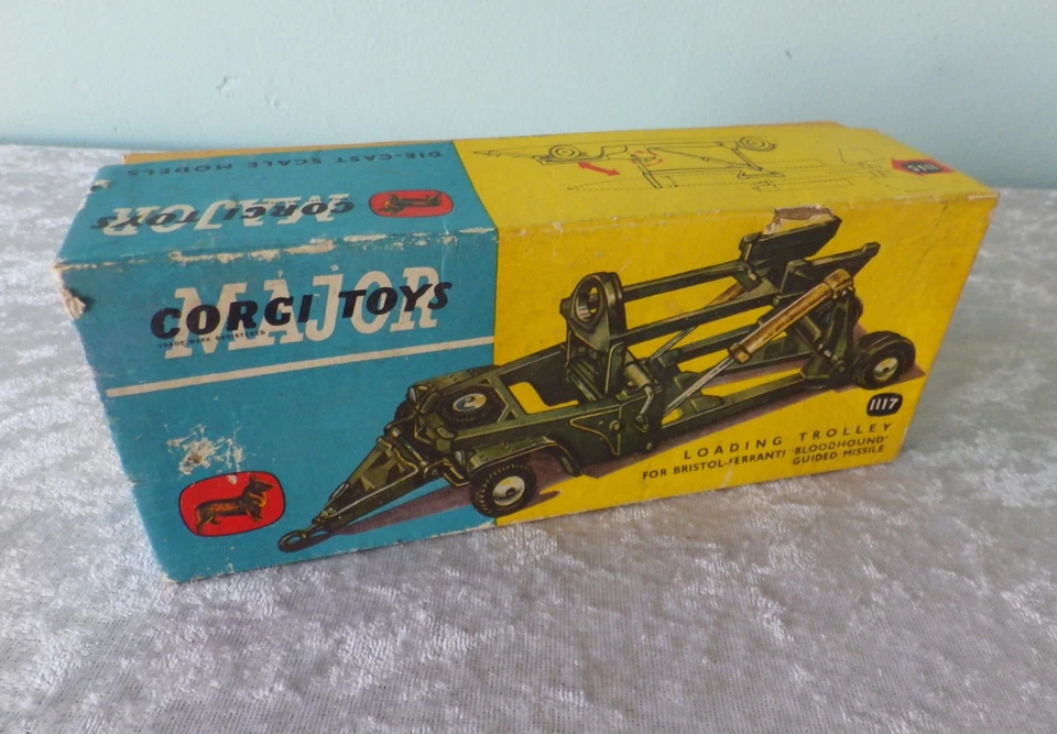3 vtg Corgi Major Loading Trolley Bristol Bloodhound International 6 Army Truck - Image 2 of 4