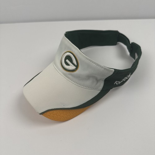 Green Bay Packers NFL Sideline Reebok Visier weiß grün gold verstellbar