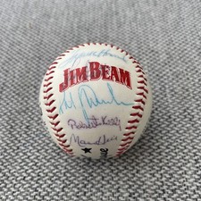 Don mattingly New York Yankees Autographed signed team ball Jim Beam 19 sigs