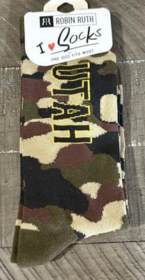 Robin Ruth UTAH Socks Camouflage Crew Socks Souvenir Men’s One Size | eBay