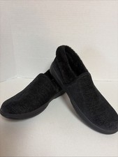 Vionic Women's Clare Velvet Cozy Collar Slippers Black Marl Size 8 Very Comfy