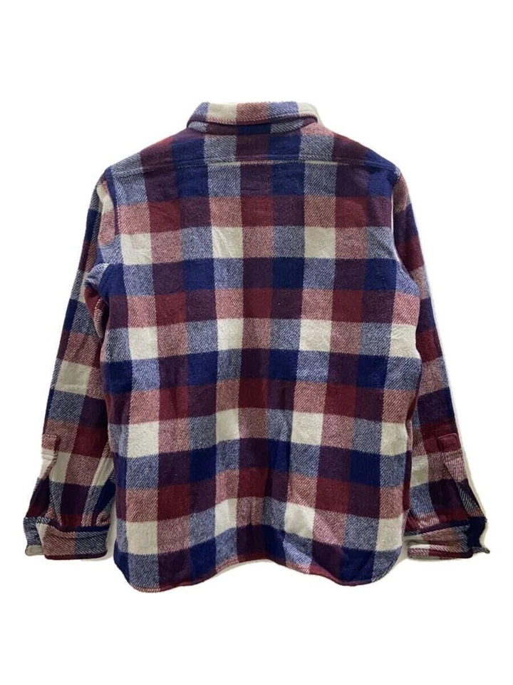 A Bathing Ape BAPE 90s Half Zip Wool Check Jacket M Multicolor #EK AHA - Image 2 of 4