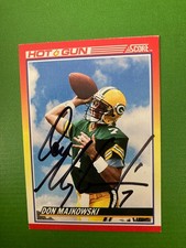 DON MAJKOWSKI  hand signed autograph Green Bay Packers