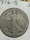 1916-s, Walking Liberty Half, Much Better Date, 1st Year Of Issue, Free shipping