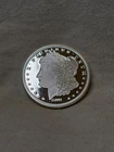 SMI MORGAN 1- T.OZ .999 FINE SILVER ROUND- MIRROR LIKE - NR AUCTION - T0175