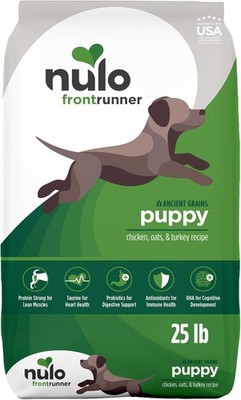 Nulo Frontrunner Puppy Food - High-Protein Chicken, Oats & Turkey Recipe Kibble,
