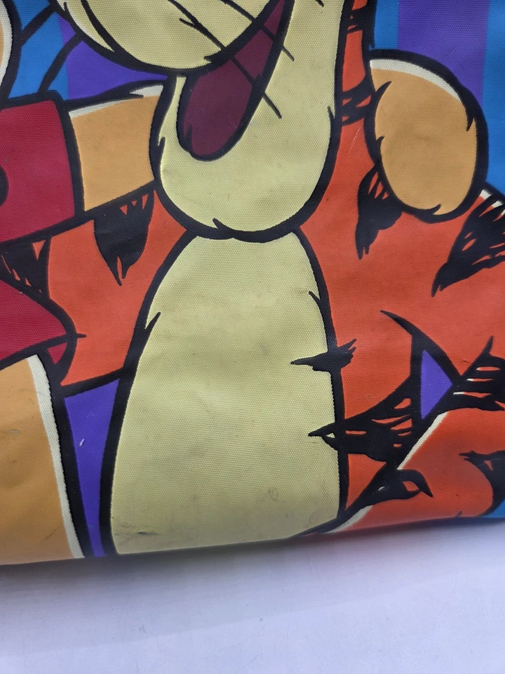 Vintage Disney Winnie the Pooh Best Friends Tigger Duffel Striped Bag 14 X 11 - Image 4 of 4