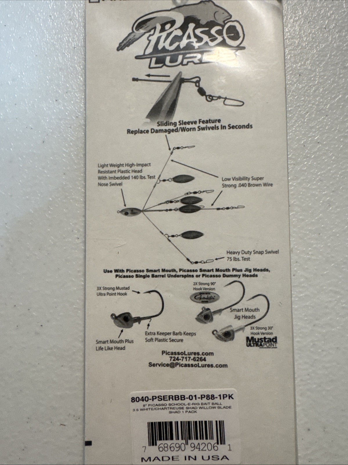 Picasso Lures A-Rig School-E-Rig Bait Ball ORIGINAL - Image 4