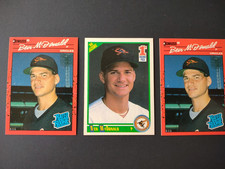 Lot of 3 Ben McDonald Rookie Cards 1990 Donruss and Score - Free Shipping