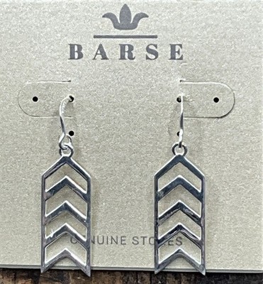 Barse Sparta Earrings- Silver- NWT