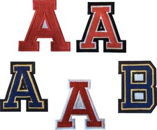 Handmade Varsity Letter Patch Custom Embroidered Iron On 3" College Letterman 10