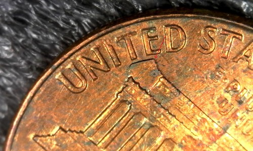 1961-D Lincoln Memorial Cent Penny - Laminierung - Fehler Inv#Z667 - Bild 2 von 4