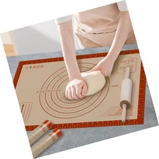 Silicone Baking Mat with Measurements, Extra Large 0.7mm 24" x 16" Pastry Dou...