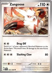 Zangoose 147/198 Scarlet & Violet Base Set