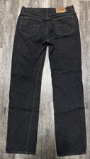 Vintage 90s Yarn Dyed Levis 501 Jeans Mens 34x34 USA Straight Leg Denim 501-0658