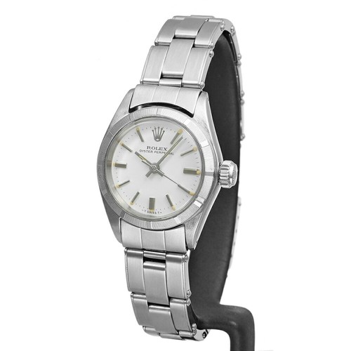 ROLEX Oyster Perpetual 6623 White Ladies Used Watch #51820 - Picture 2 of 7