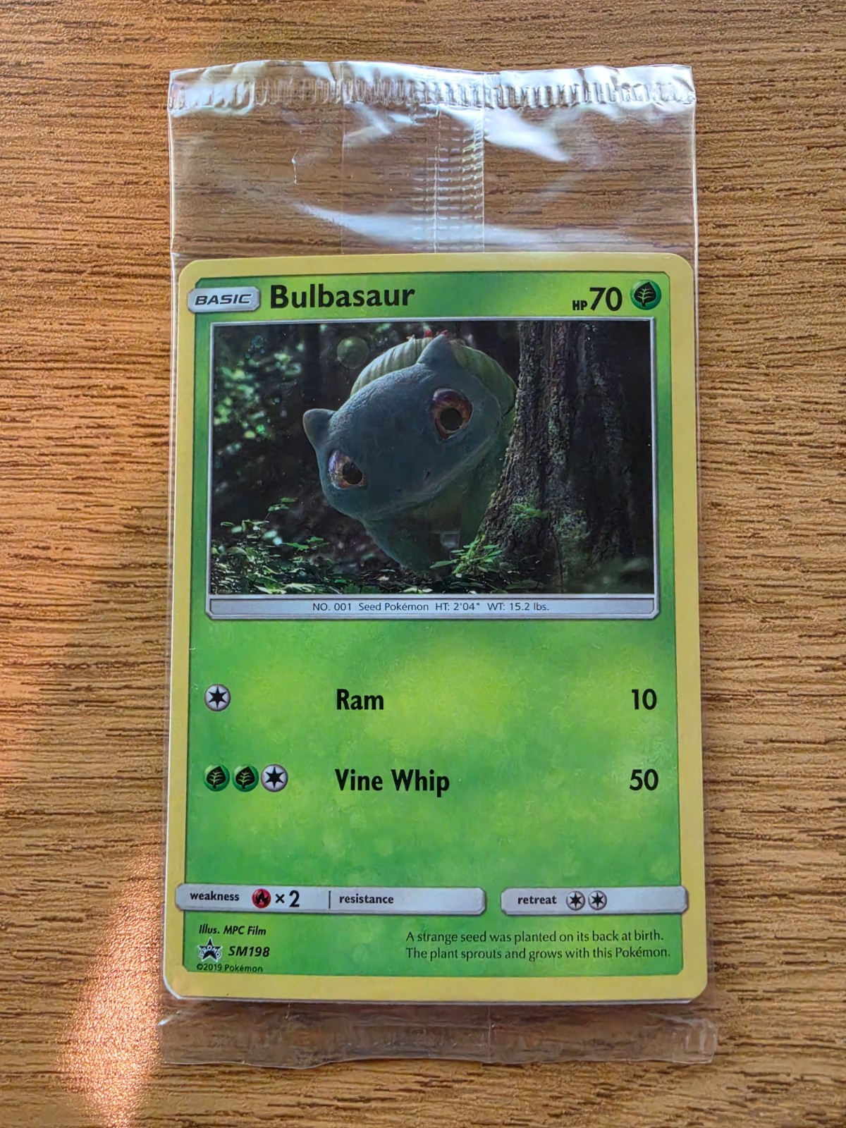 Bulbasaur SM198 Sealed Pokemon Card - Sun & Moon Black Star Promos 2019