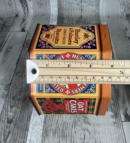 Vintage Huntley & Palmer Biscuit Tin Octagon Shape 1980s Made in England EMPTY - Picture 12 of 13
