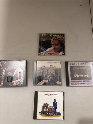 Cd Lot John Denver , Rid Stewart , Phil Collin s , Americas Greatest Hits 