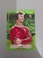 2025 Topps Stadium Club Mick Abel Lime Green Foil Parallel Rookie Card
