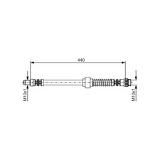 Flexible de frein Citroen C2