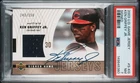 Ken Griffey Jr. 2003 Upper Deck Game Jersey Signed Auto PSA 7