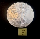 1 ounce Silver Eagle coin, Uncirculated, mint bullion
