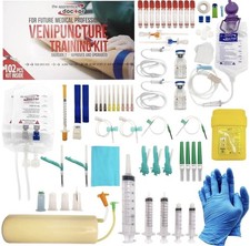 Comprehensive 102-Piece IV and Phlebotomy Practice Kit with Online Course Access