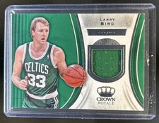 2018-19 Panini Crown Royale Larry Bird #J-LB Celtics