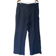 Lauren Ralph Lauren 100 Linen Wide Leg High Rise Coastal Trouser Pants 16