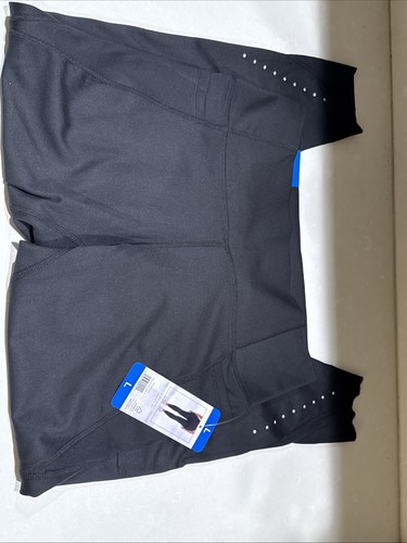 New Danskin Ladies' High Rise Brushed Tight with Reflective dots Black size L - Picture 9 of 9