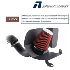Cold Air Intake Filter Kit Shield For Dodge Ram 2500 3500 5.9L L6 Diesel 2003-07