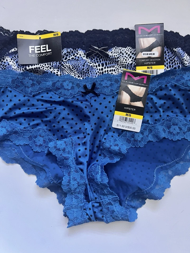 Maidenform 40851 4-Pair Women Comfort Devotion Hipster Panty Underwear Size 6 M - Image 4 of 4
