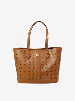 MCM - Unisex Liz Vi Shopper Medium Cognac Bag