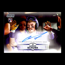 2025 Topps Stadium Club Aaron Schunk RC On-Card Auto #SCBA-AS Colorado Rockies