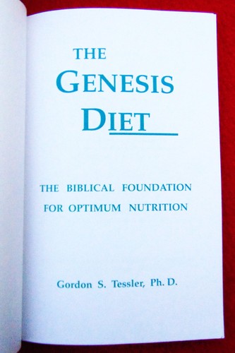 THE GENESIS DIET BY GORDON TESSLER, PHD ~ RARE, HARD TO FIND BOOK~ 1996 ~ NEW! - Imagen 3 de 11