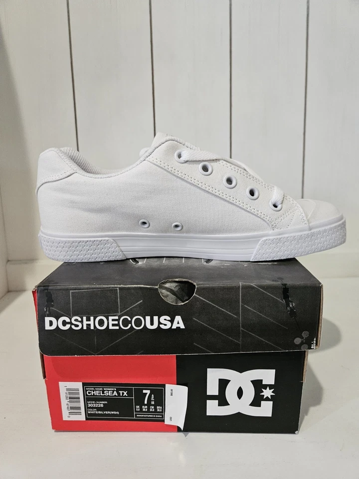 DC Chelsea TX Women's White/silver Size 7 - Image 3 of 4