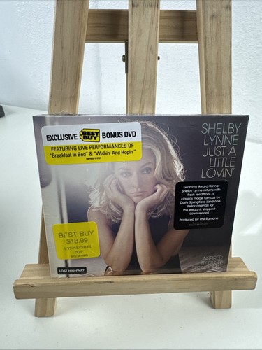 SHELBY LYNNE JUST A LITTLE LOVIN' BEST BUY LTD. EDITION CD+DVD HYPE STICKER OOP