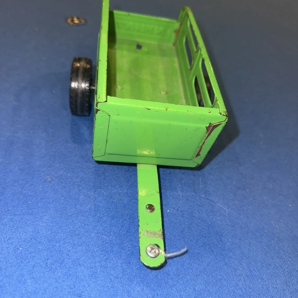 Vintage Nylint Pressed Steel Green Metal Muscle Utility Trailer - - Image 3 of 4