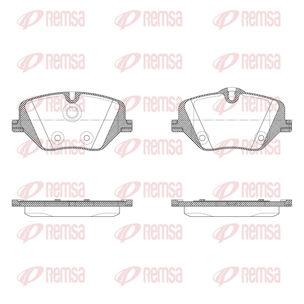 Bremsbelagsatz Scheibenbremse Remsa X2031.00 FüR BMW 5Er G60 G90 G68 X1 U11 2Er-image