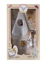 Caja de velas de primera comunión para niñas set de 6 piezas rosario misal inglés